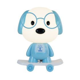 Creative Animal Skateboard Large Table Lamp (Option: Switch Button-Blue Dog)