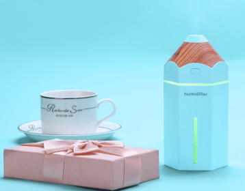 Creative On Board Mini Pencil Luminous Humidifier (Color: Blue)