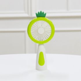 Children's handheld fan (Option: Green-Pineapple)