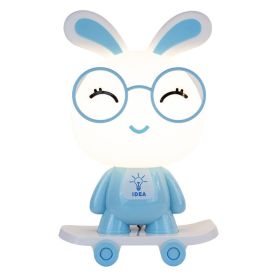 Creative Animal Skateboard Large Table Lamp (Option: Switch Button-Blue Rabbit)